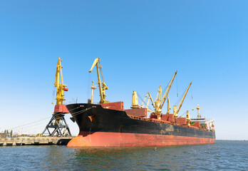 cargo ship in the port