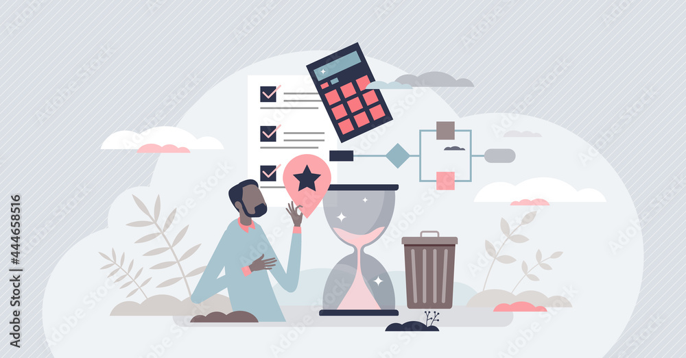 Lean manufacturing cost effective production model tiny person concept ...