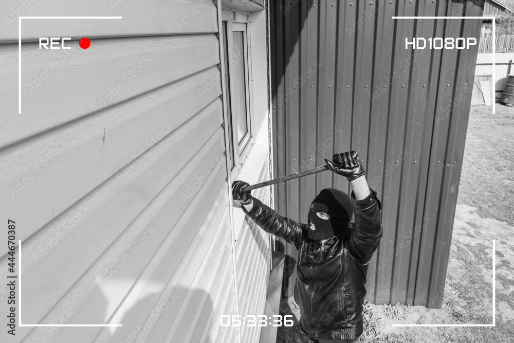 Break In House Protection of a private residential building with the help of an ...