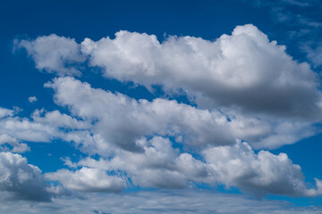 Wall Mural - Blue sky with white clouds in the day, Nature background