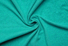 Texture Of Color Fabric With Folds