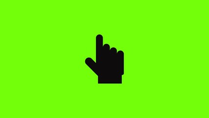 Poster - hand cursor website icon animation