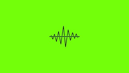 Poster - Equalizer voice radio icon animation