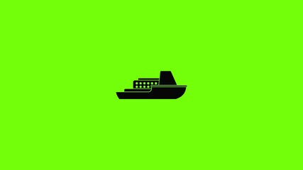 Poster - Ship cruise icon animation