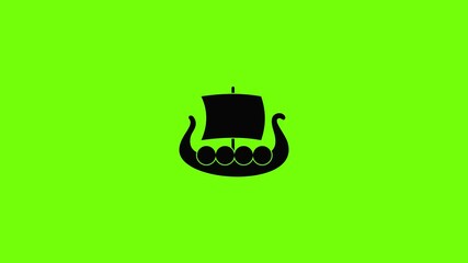 Poster - Ship viking icon animation