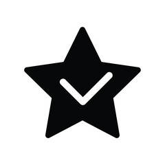 Poster - star icon Checkmark icon. Done, tick, yes, accept  icon