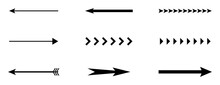 Black Arrow Icon Set