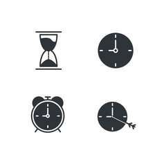 Fototapete - time set icon, isolated time set sign icon, vector illustration