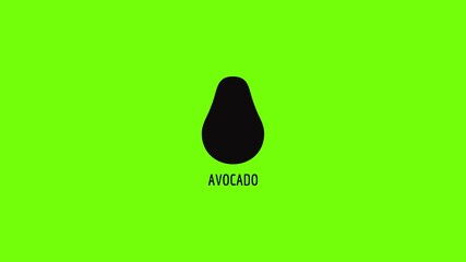 Poster - Avocado icon animation