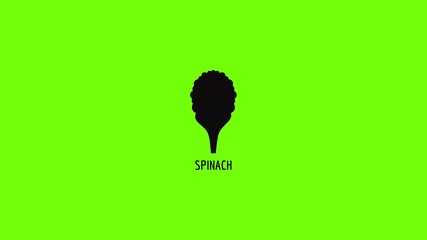 Sticker - Spinach icon animation