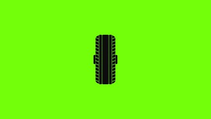 Sticker - Rubber tyre icon animation