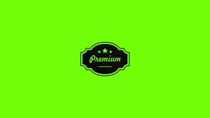 Poster - Best premium label icon animation