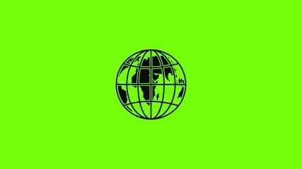 Poster - Planet earth icon animation