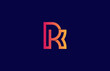 rk, kr logo design