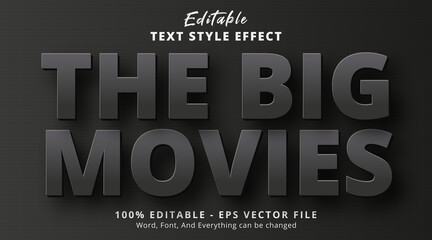 Poster - editable text effect, big title! text with black bold style effect