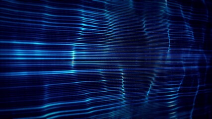 Poster - Abstract Flowing Particle Lines Data Concept Background Loop/ 4k animation of an abstract technology background of powerful speed particle lines stroke patterns and strings seamless looping