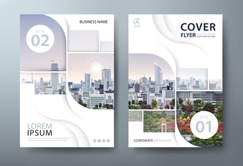 annual report brochure flyer design template vector, leaflet cover presentation, book cover.