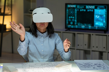 Poster - Flipping Through Design Images in VR Goggles