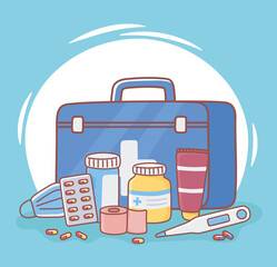 Sticker - medicine first aid kit