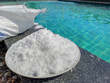 Salt for filling the pool.
Salt for adding to the swimming pool.