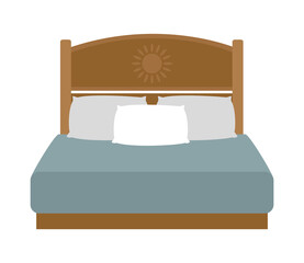 Sticker - wooden bed icon