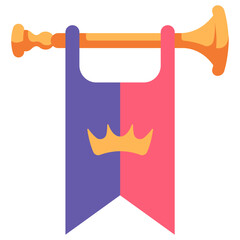 Wall Mural - royal trumpet icon