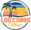 Los Cabos Mexico Vintage Travel Stamp Design