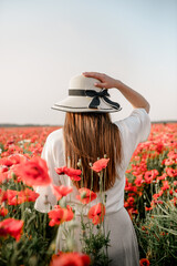 The girl in the poppies