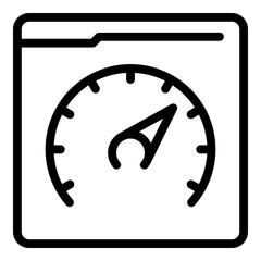 Poster - Time folder icon outline vector. Business document. Work time people