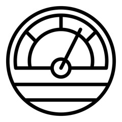Poster - fuel gauge icon outline vector. gas meter. tank full gasoline