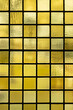 Abstract geometric yellow stained glass grid