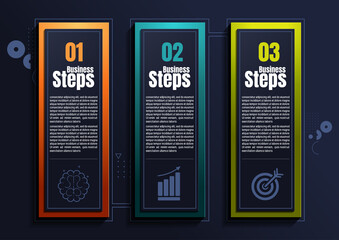 Wall Mural - infographics business, process chart design template for presentation, abstract timeline elements.