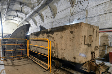 Wall Mural - Rotating unloader of railway underground cars