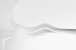 © kitipol - Abstract white Architecture Background. 3d render. Modern Geometric Wallpaper. Futuristic Technology Design