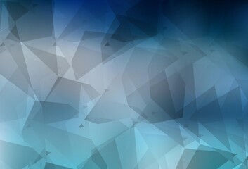 Light BLUE vector template with chaotic poly shapes.