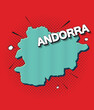 © naughtynut - Pop art map of Andorra