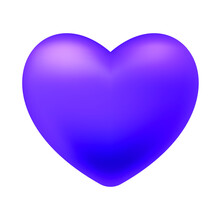 Heart Illustration, Purple Heart, Love Symbol