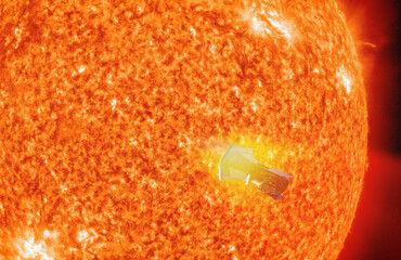 Aufkleber - Parker Solar Probe approaching the sun 