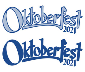 Wall Mural - Header with text Oktoberfest 2021