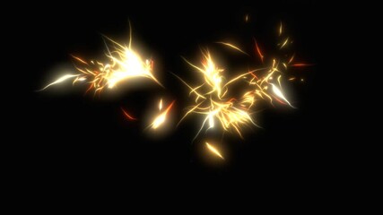 Canvas Print - abstract multicolored lighting effect. chaotic light streaks splashes motion