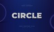 Circle editable text effect with round pattern