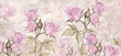 drawn vintage roses on texture background, photo wallpaper