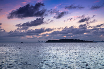 twilight sky and sea