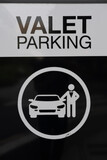 Fototapeta Tęcza - valet parking sign symbol