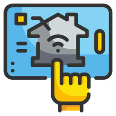 Wall Mural - tablet line icon