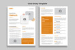 Minimalist Case Study flyer template design, Double Side Flyer, Brochure Cover, Poster Template design