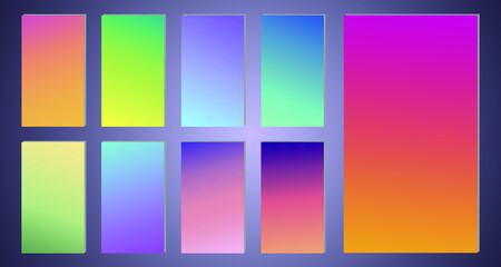 Poster - color gradient cover design. vibrant background for screen, poster, banner, wallpaper, social media 