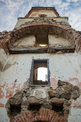 Wall Mural - Ruba Lutheran Church ruins, Latvia. 