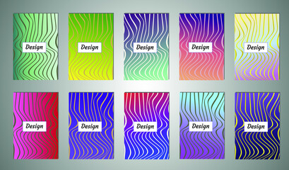 Poster - Minimal cover design with geometric shapes. Color gradient background. Creative template for design, cover, banner, poster, mobile app