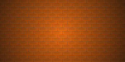 Wall Mural - Brown brick wall abstract backgrounds light textured wallpaper backdrop template pattern seamless vector and illustration